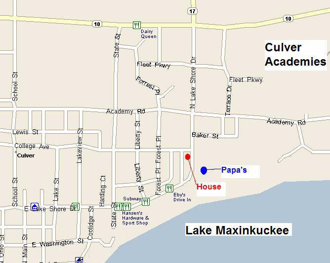 Culver Indiana Map